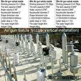 爆炸喷泉(垂直安装)Air gun salute nozzle price(Vertical installation)