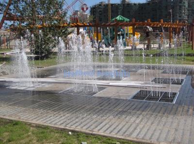 Straight line fountain