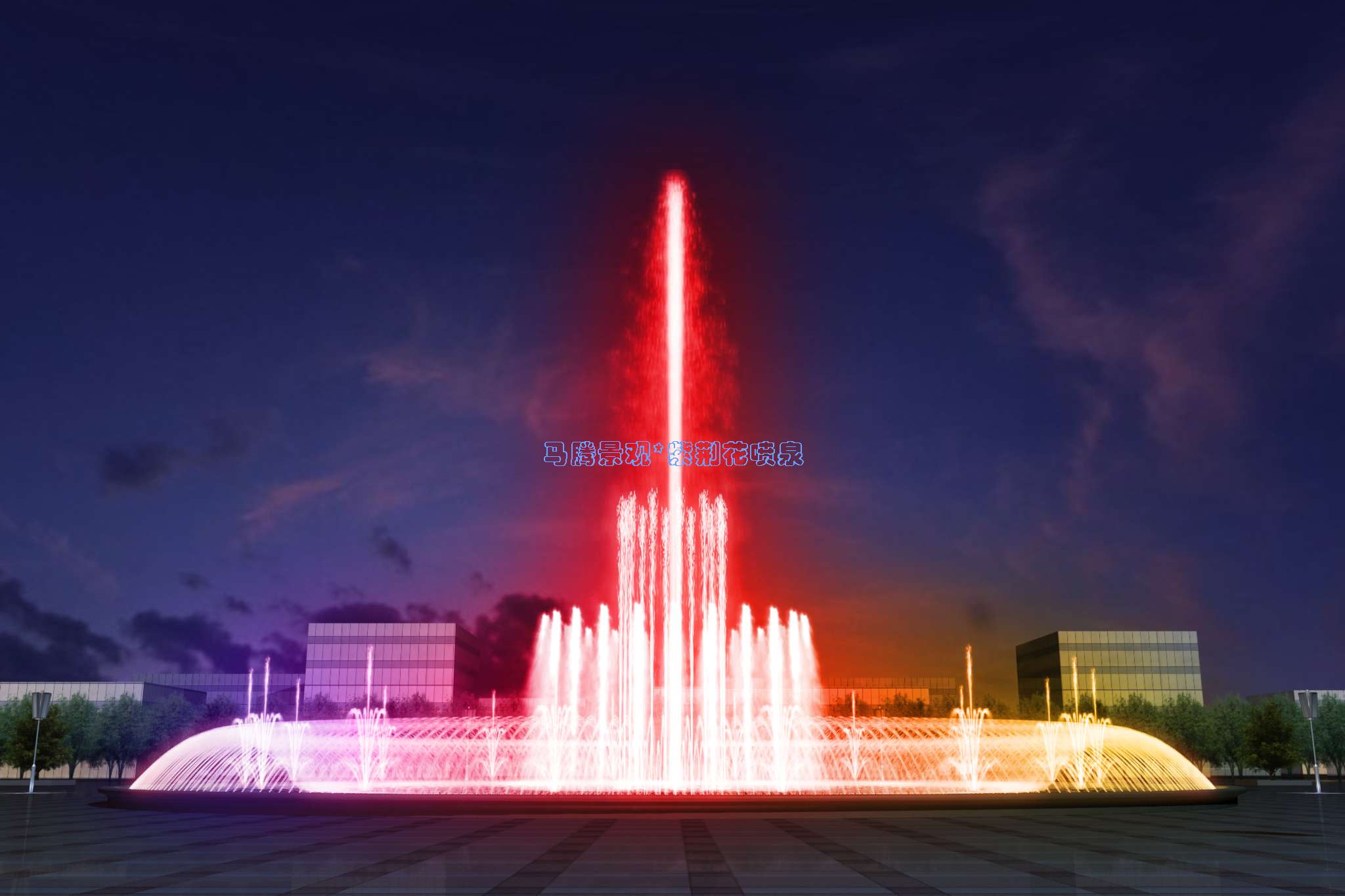 喷泉效果图2