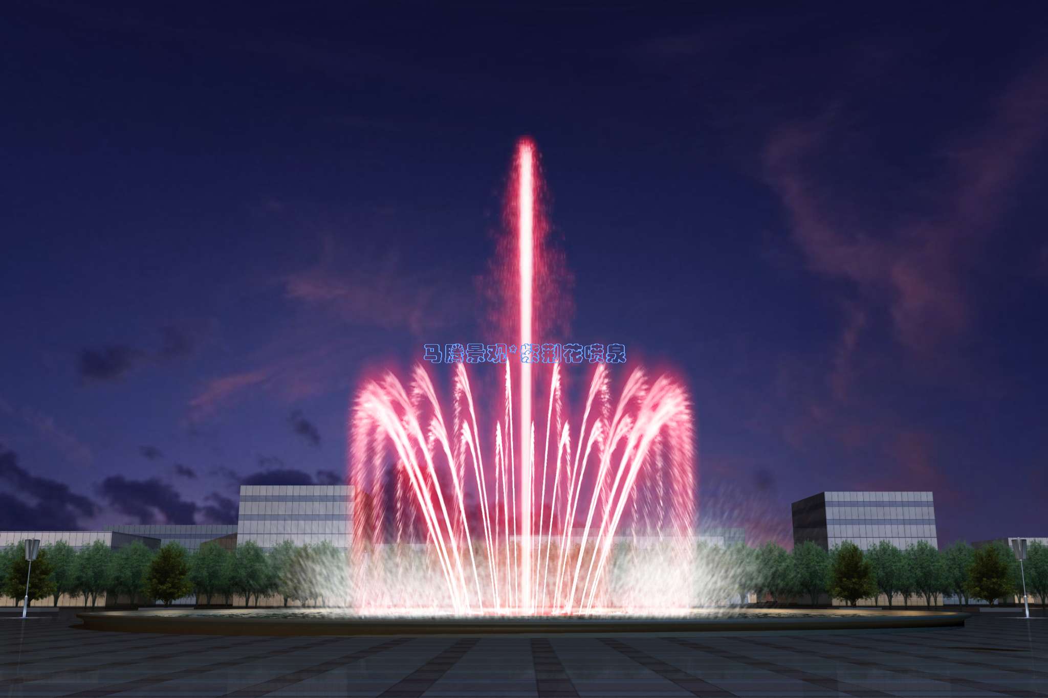 喷泉效果图4