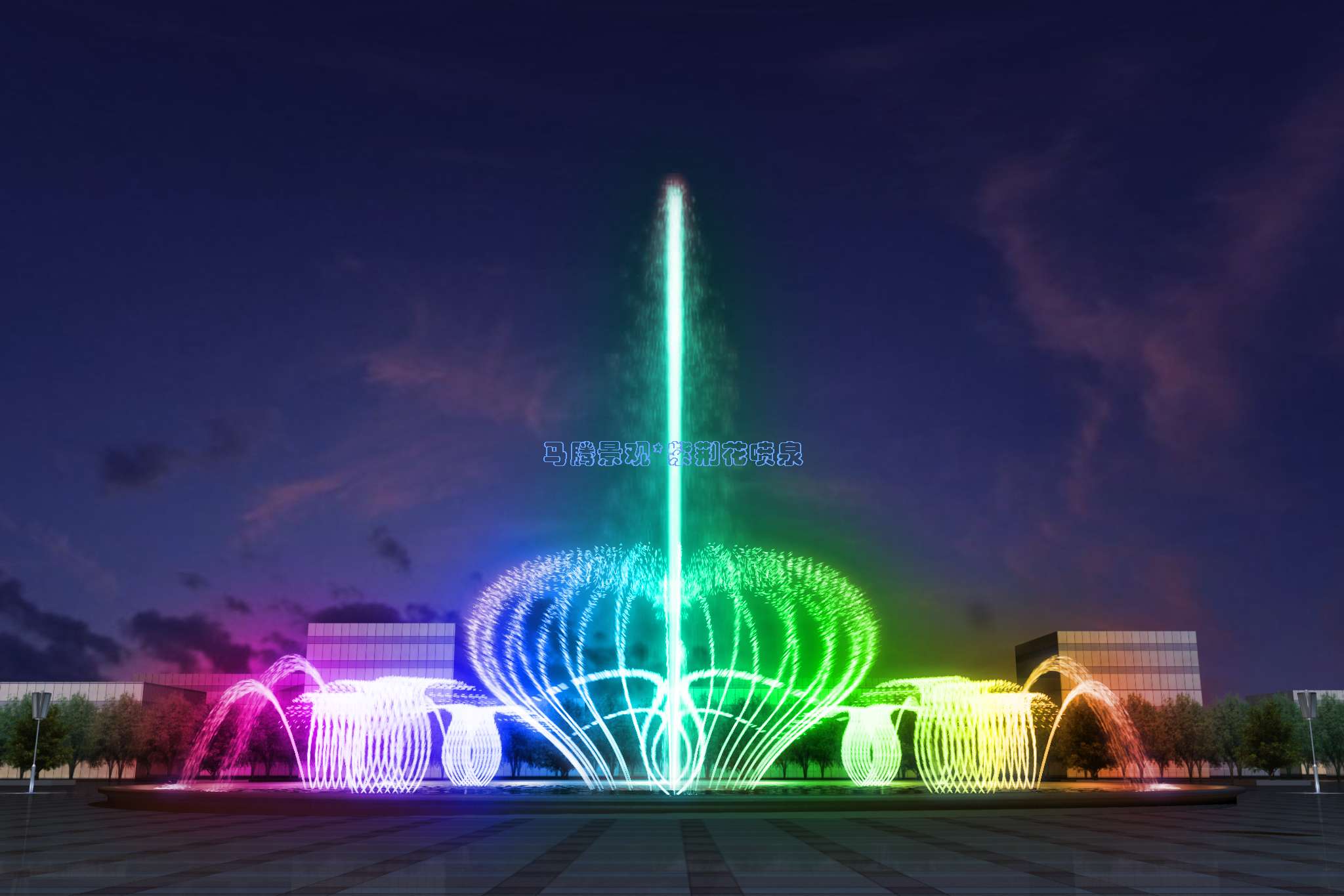 喷泉效果图1