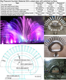 Big peacock fountain